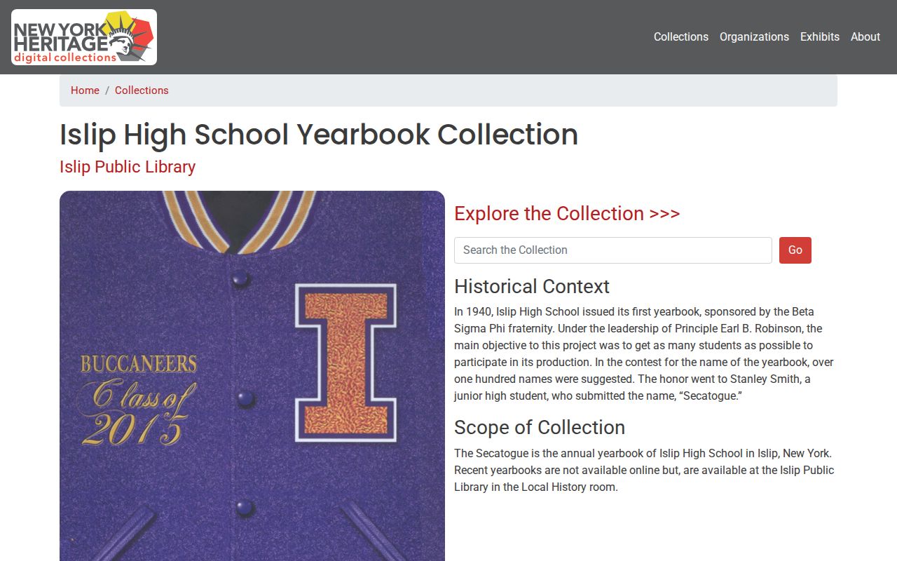 Town of Islip city directory companion, the digitized Secatogue yearbook collection