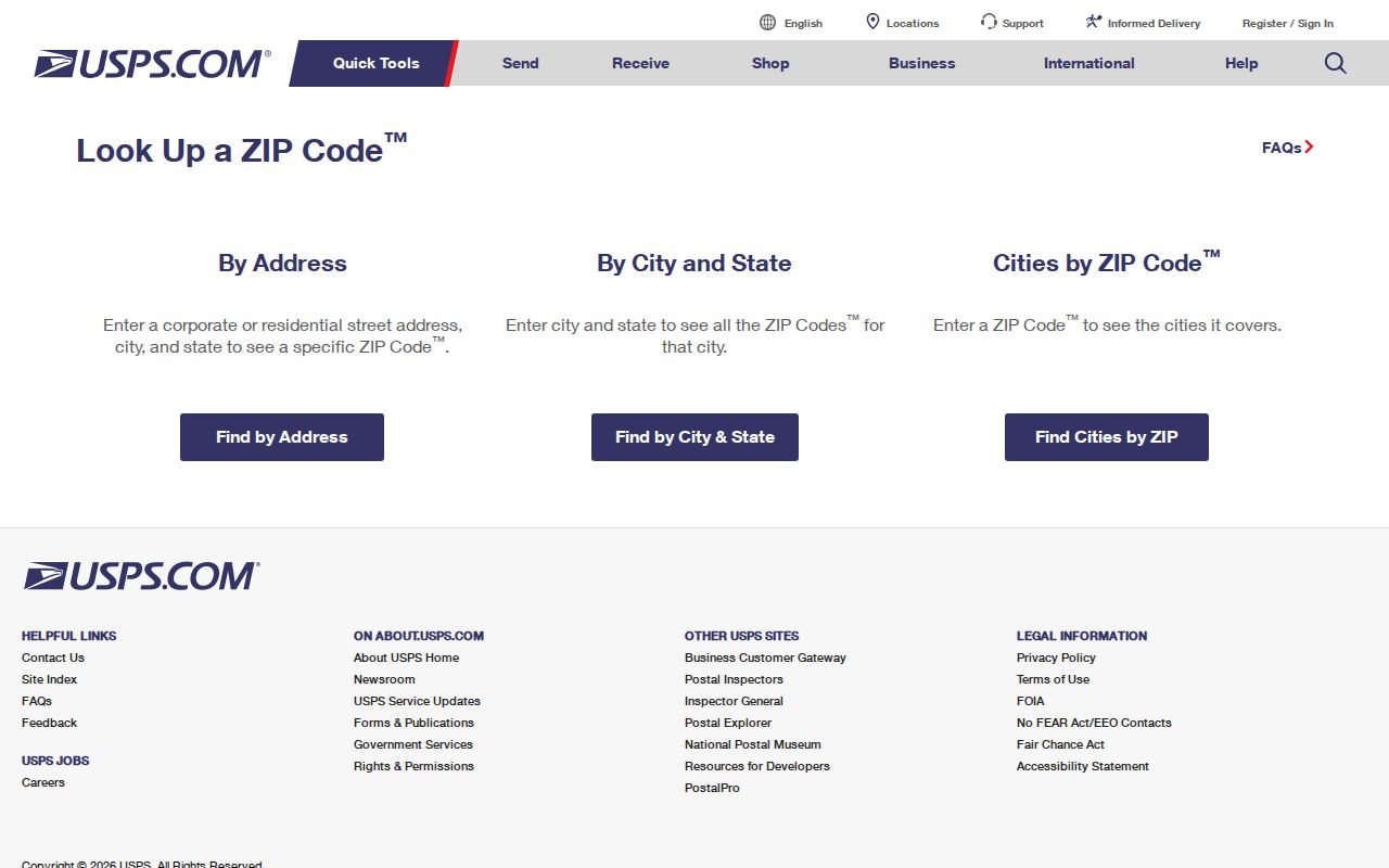 Town of Islip ZIP code directory USPS address and postal lookup modes